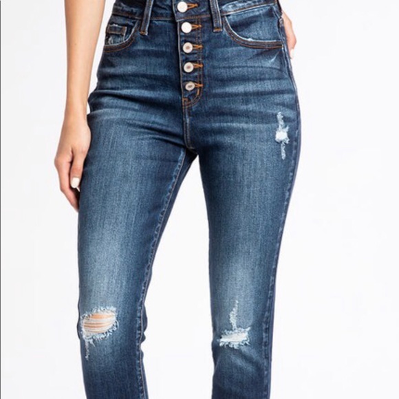 Classy & Sassy High Rise Classic Skinny Jeans - Picture 2 of 8